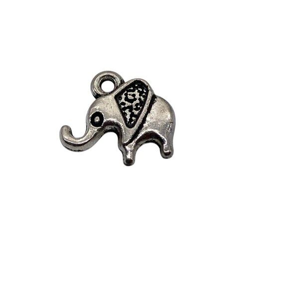 Animal Charm Pendant Double Sided Elephant Tibetan Silver Alloy Durable Jewelry - Picture 4 of 4